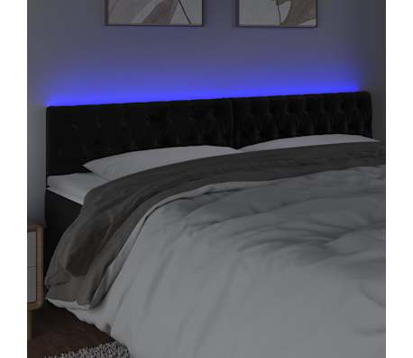 vidaXL &Kappa;&epsilon;&phi;&alpha;&lambda;ά&rho;&iota; &Kappa;&rho;&epsilon;&beta;&alpha;&tau;&iota;&omicron;ύ LED &Mu;&alpha;ύ&rho;&omicron; 180x7x78/88 &epsilon;&kappa;. &Beta;&epsilon;&lambda;&omicron;ύ&delta;&iota;&nu;&omicron;