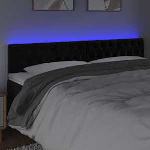 vidaXL &Kappa;&epsilon;&phi;&alpha;&lambda;ά&rho;&iota; &Kappa;&rho;&epsilon;&beta;&alpha;&tau;&iota;&omicron;ύ LED &Mu;&alpha;ύ&rho;&omicron; 180x7x78/88 &epsilon;&kappa;. &Beta;&epsilon;&lambda;&omicron;ύ&delta;&iota;&nu;&omicron;