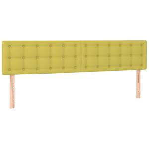 Čelo postele s LED zelené 160x5x78/88 cm textil - obrázek 4