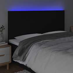 vidaXL LED Headboard Black 160 cm Fabric