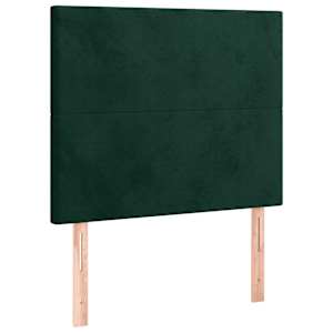 Čelo postele s LED tmavě zelená 90x5x118/128 cm samet - obrázek 4