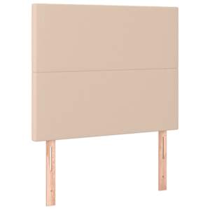 Čelo postele s LED cappuccino 80x5x118/128 cm umělá kůže - obrázek 4