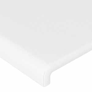 Čelo postele s LED bílé 180x5x118/128 cm umělá kůže - obrázek 5