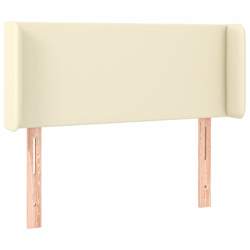 vidaXL T&ecirc;te de lit &agrave; LED Cr&egrave;me 83x16x78/88 cm Similicuir