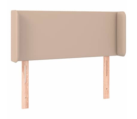vidaXL Hoofdbord LED 103x16x78/88 cm kunstleer cappuccinokleurig