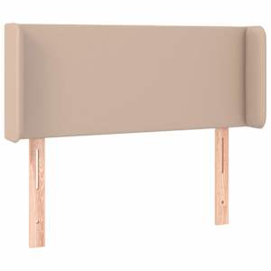 vidaXL Hoofdbord LED 103x16x78/88 cm kunstleer cappuccinokleurig