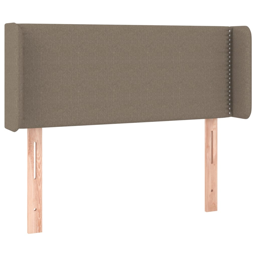 vidaXL Hoofdbord LED 83x16x78/88 cm stof taupe afbeelding