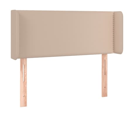 vidaXL LED Kopfteil Cappuccino-Braun 83x16x78/88 cm Kunstleder