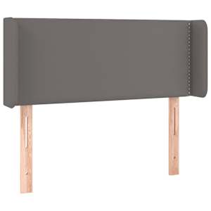 vidaXL LED uzglavlje sivo 93x16x78/88 cm od umjetne kože