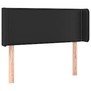 Čelo postele s LED černé 103 x 16 x 78/88 cm umělá kůže - obrázek 3