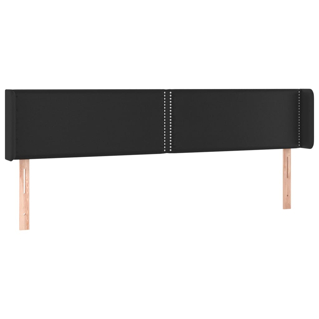 Thumbnail - vidaXL LED Kopfteil Schwarz 163x16x78/88 cm Kunstleder
