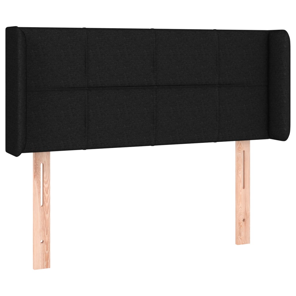 vidaXL Hoofdbord LED 93x16x78/88 cm stof zwart afbeelding