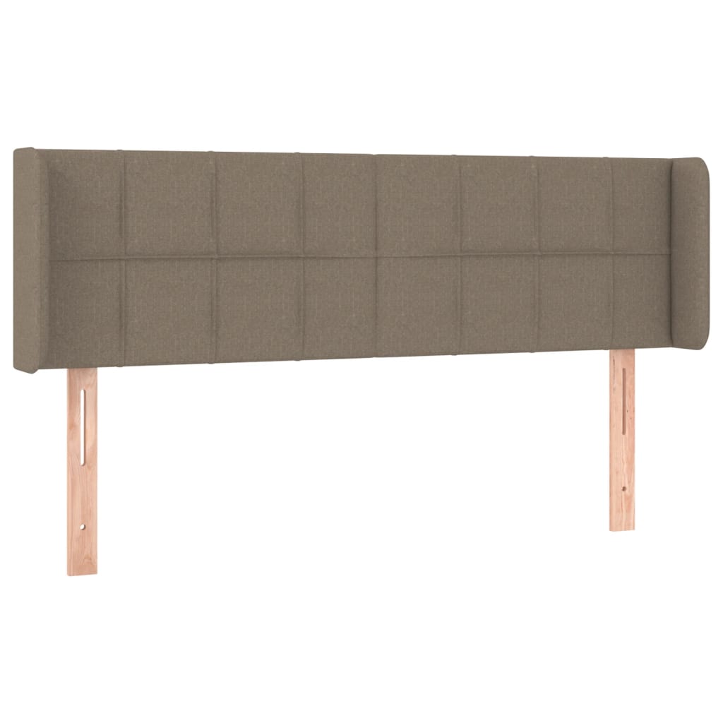 vidaXL Hoofdbord LED 147x16x78/88 cm stof taupe afbeelding
