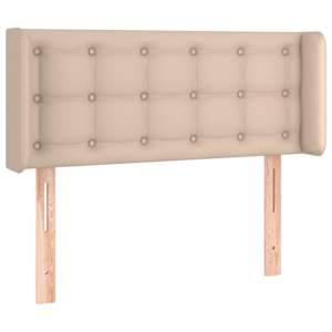 Čelo postele s LED cappuccino 83 x 16 x 78/88 cm umělá kůže - obrázek 3
