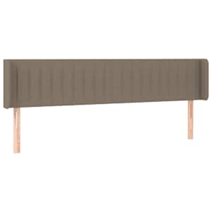 Čelo postele s LED taupe 183 x 16 x 78/88 cm textil - obrázek 3