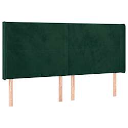 vidaXL S&auml;nggavel LED gr&ouml;n 163x16x118/128 cm tsammetyg