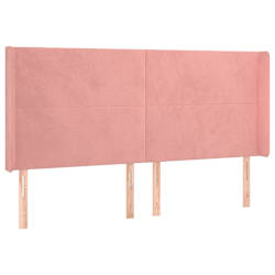 vidaXL S&auml;nggavel LED rosa 163x16x118/128 cm sammet