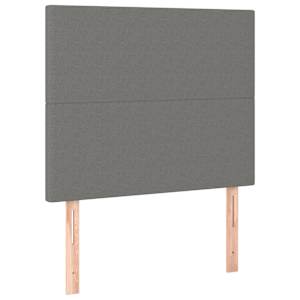 Box spring postel s matrací tmavě šedá 90x200 cm textil - obrázek 5