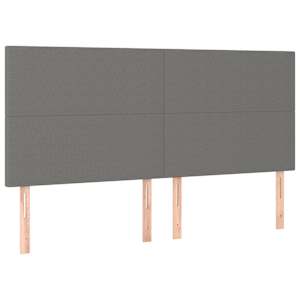 Box spring postel s matrací tmavě šedá 160x200 cm textil - obrázek 4