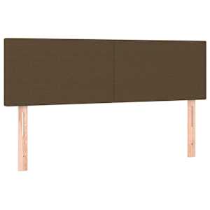 Box spring postel s matrací tmavě hnědá 140x190 cm textil - obrázek 6