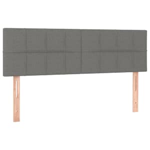 Box spring postel s matrací tmavě šedá 140x200 cm textil - obrázek 6