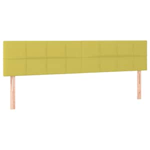 Box spring postel s matrací zelená 200x200 cm textil - obrázek 6