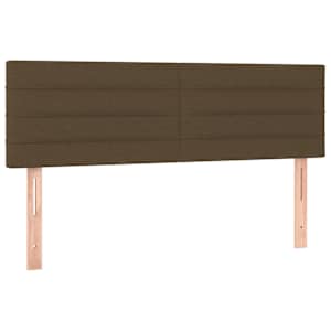 Box spring postel s matrací tmavě hnědá 140x190 cm textil - obrázek 6