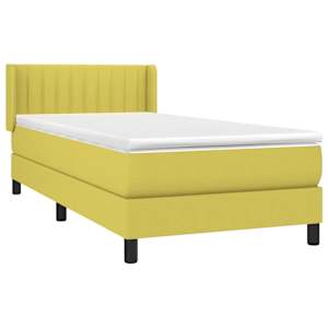 Box spring postel s matrací zelená 90x190 cm textil - obrázek 5