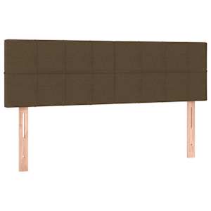Box spring postel s matrací tmavě hnědá 140x190 cm textil - obrázek 6