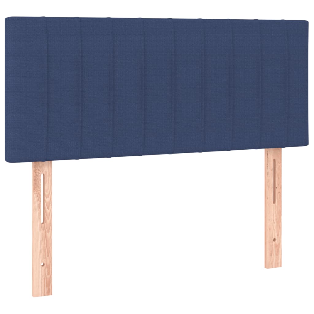 atsperu gultas rāmis ar matraci, zils, 90x200 cm, audums | Stepinfit.lv