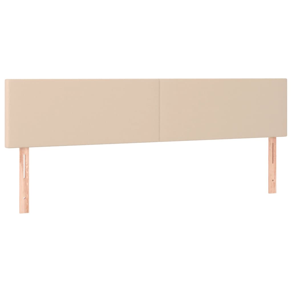 Box spring postel s matrací cappuccino 200 x 200 cm umělá kůže