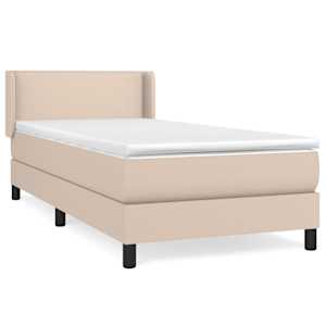 Box spring postel s matrací cappuccino 80 x 200 cm umělá kůže - obrázek 2