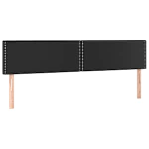 Box spring postel s matrací černá 200x200 cm umělá kůže - obrázek 6