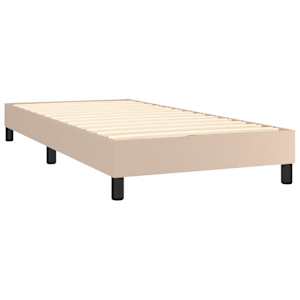 Box spring postel s matrací cappuccino 100x200 cm umělá kůže - obrázek 4
