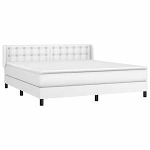 vidaXL &Kappa;&rho;&epsilon;&beta;ά&tau;&iota; Boxspring &mu;&epsilon; &Sigma;&tau;&rho;ώ&mu;&alpha; &Lambda;&epsilon;&upsilon;&kappa;ό 160x200&epsilon;&kappa;.&alpha;&pi;ό &Sigma;&upsilon;&nu;&theta;&epsilon;&tau;&iota;&kappa;ό &Delta;έ&rho;&mu;&alpha;