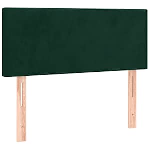 Box spring postel s matrací tmavě zelená 100x200 cm samet - obrázek 6