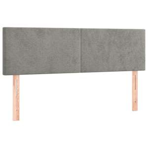 Box spring postel s matrací světle šedá 140x190 cm samet - obrázek 6