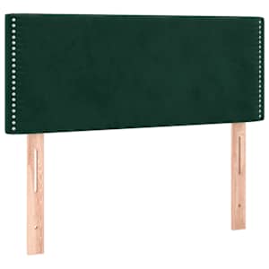 Box spring postel s matrací tmavě zelená 90x200 cm samet - obrázek 6
