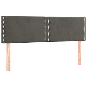 Box spring postel s matrací tmavě šedá 140x200 cm samet - obrázek 6