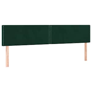 Box spring postel s matrací tmavě zelená 180x200 cm samet - obrázek 6