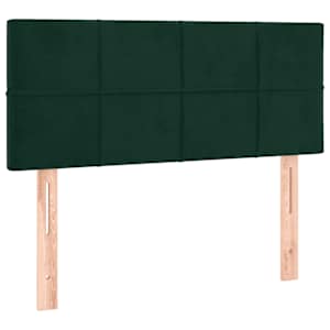 Box spring postel s matrací tmavě zelená 80 x 200 cm samet - obrázek 6