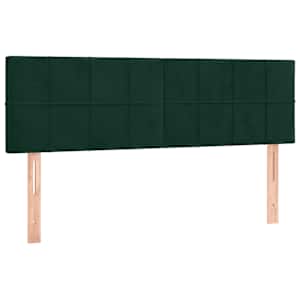 Box spring postel s matrací tmavě zelená 140x190 cm samet - obrázek 6