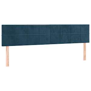 Box spring postel s matrací tmavě modrá 160x200 cm samet - obrázek 6