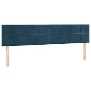 Box spring postel s matrací tmavě modrá 180x200 cm samet - obrázek 6