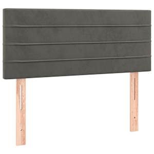 Box spring postel s matrací tmavě šedá 80 x 200 cm samet - obrázek 6