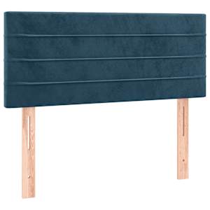 Box spring postel s matrací tmavě modrá 80 x 200 cm samet - obrázek 6