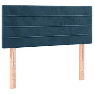 Box spring postel s matrací tmavě modrá 90x190 cm samet - obrázek 6
