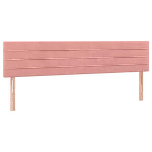 Box spring postel s matrací růžová 160x200 cm samet - obrázek 6
