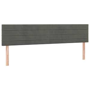 Box spring postel s matrací tmavě šedá 200x200 cm samet - obrázek 6