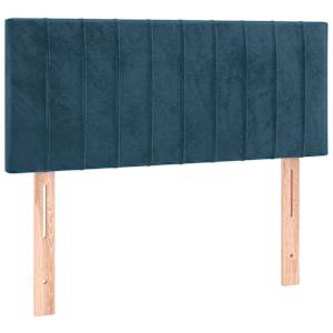 Box spring postel s matrací tmavě modrá 90x190 cm samet - obrázek 6